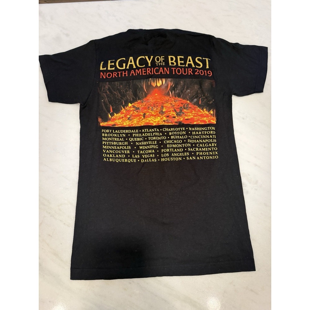 Iron Maiden Legacy of the‎ Beast 2019 Tour T-Shirt Size Small Merch Concert Band - Picture 5 of 7